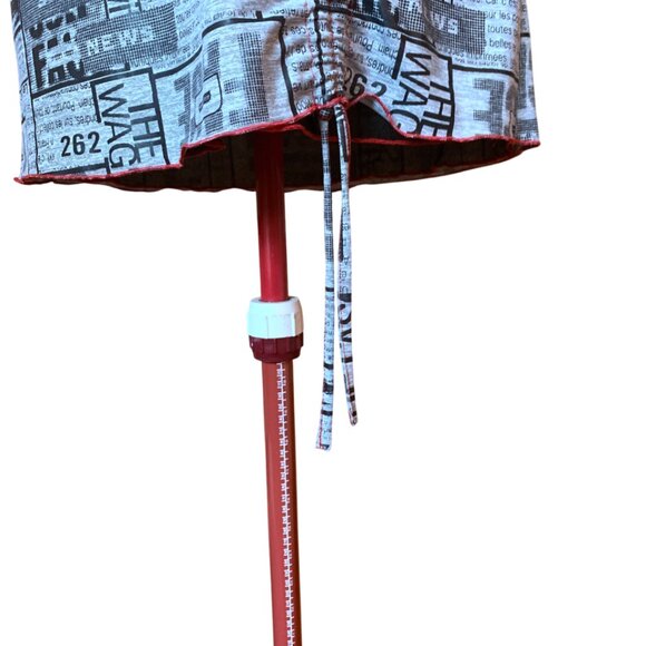 VINTAGE - B&W Red - Graphic Print Tunic Top - Medium - Picture 3 of 12